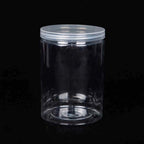 Modern Transparent Food Storage Bottle – Airtight PET/PE Kitchen Storage Jar
