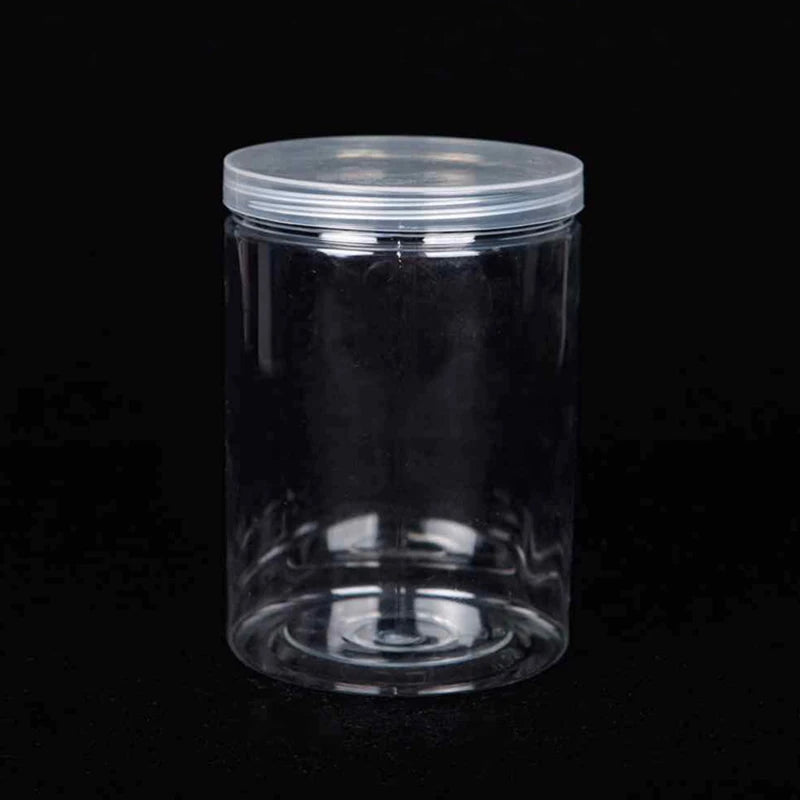 Modern Transparent Food Storage Bottle – Airtight PET/PE Kitchen Storage Jar