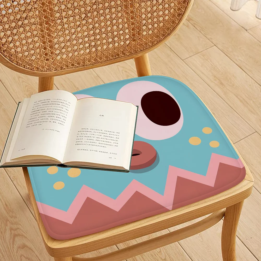 Funny Emoji Cartoon Seat Cushion – Square/Round, Soft & Breathable