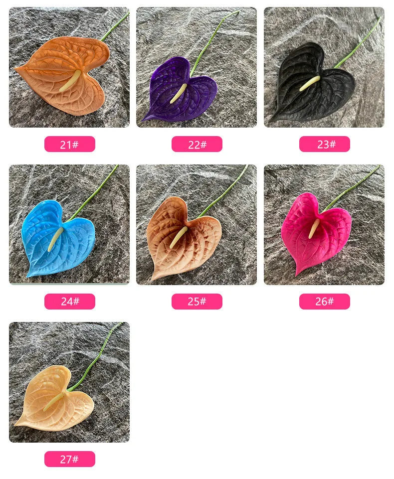 3D Printing Anthurium Artificial Flower – Wedding & Home Decor, 33cm Faux Palm