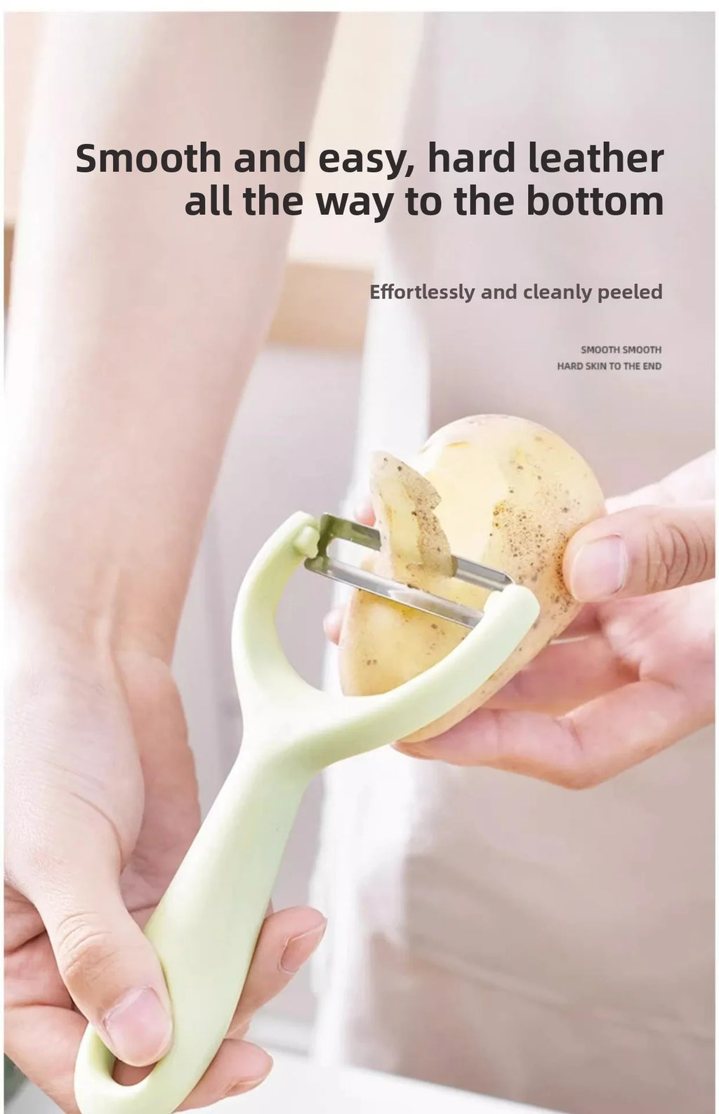 Stainless Steel Vegetable & Fruit Peeler with PP Handle – Multi-Purpose Kitchen Peeling Tool