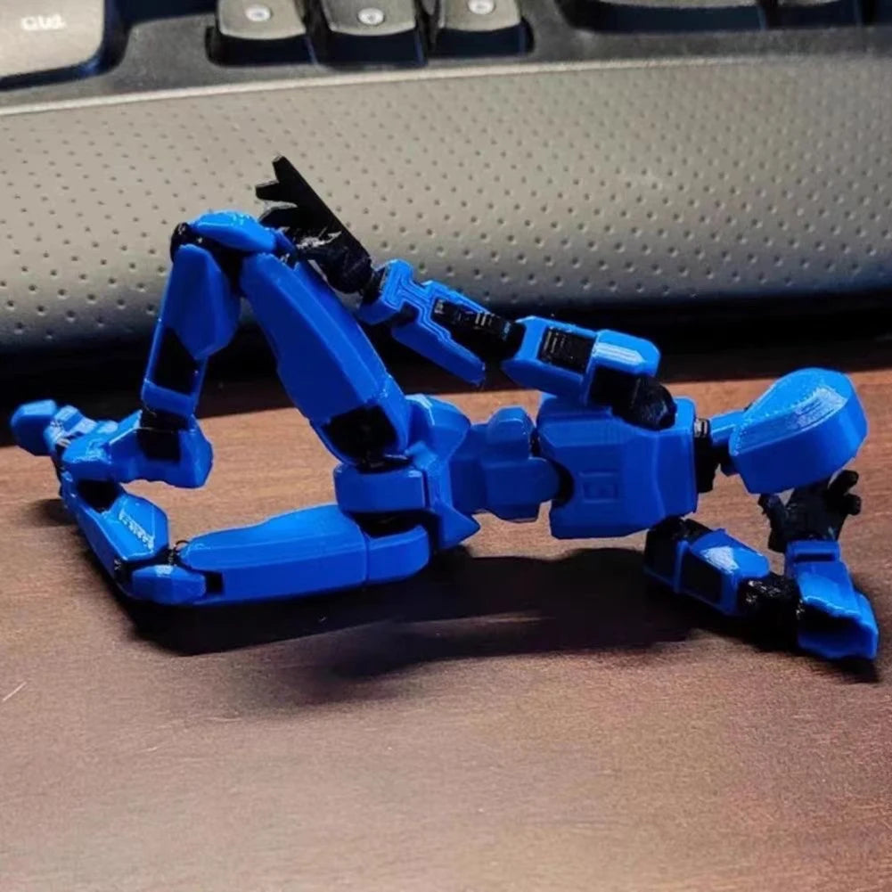 3D Printed Multi-Jointed Action Figure Poseable Robot Toy for Kids & Adults