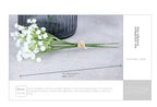 Artificial Silk Gypsophila Flower Indoor Bridal Shower & Event Decor