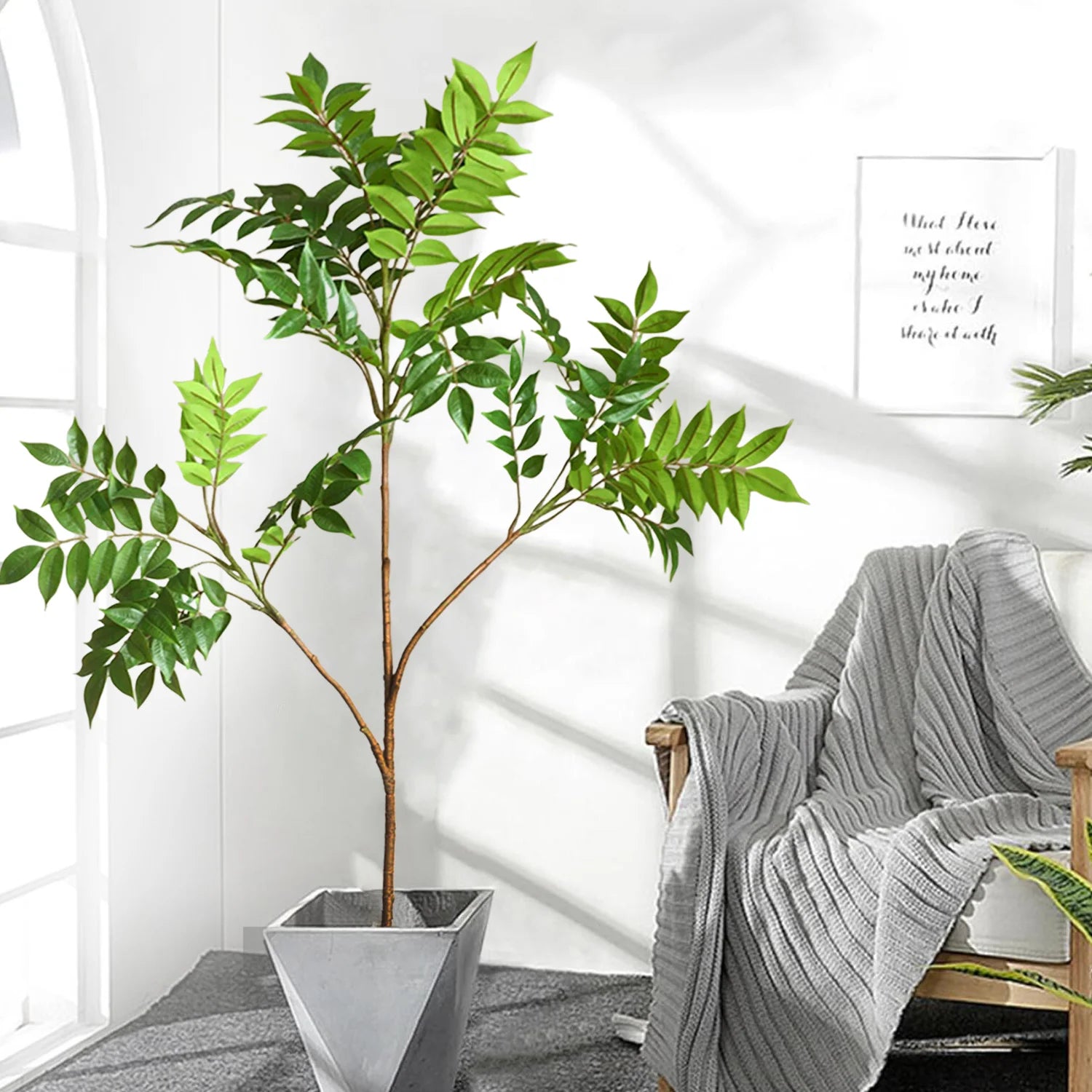 77–135cm Artificial Fiddle Leaf Ficus Fig Tree