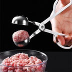 Stainless Steel Meat Baller Tongs – Ergonomic Meatball Maker for Kitchen, BBQ, and Baking