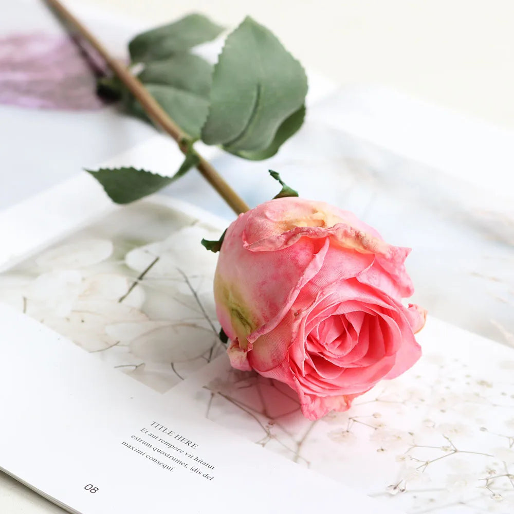 Artificial Silk Rose Flower Indoor Bridal Shower & Event Decoration