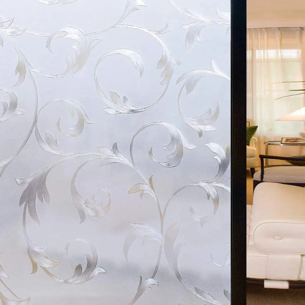 3D Matte Privacy Window Film Frosted Static Cling Glass Cover