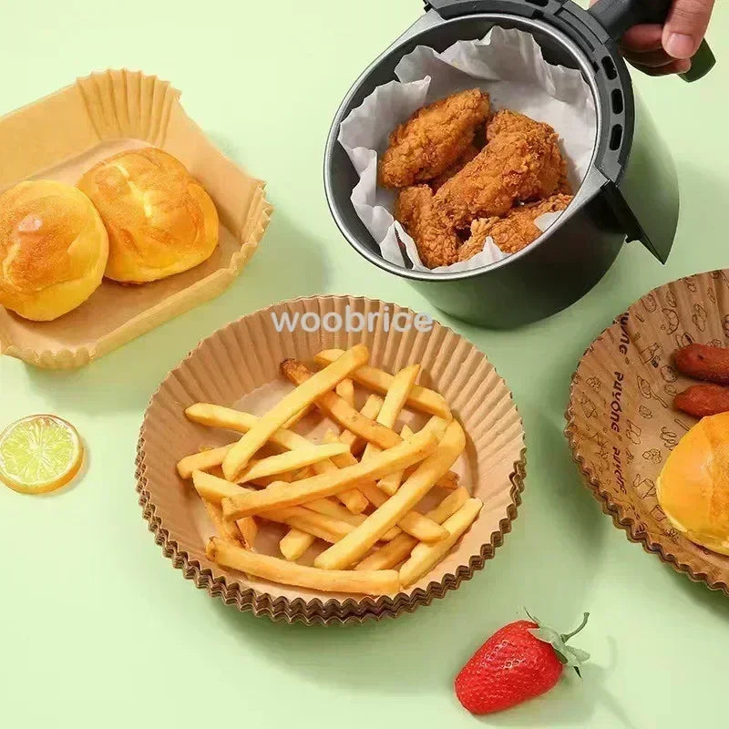 Air Fryer Disposable Parchment Paper – Non-Stick, Eco-Friendly Liners