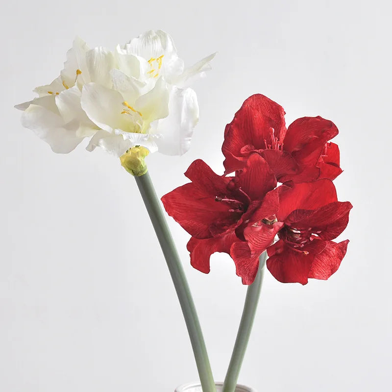 76CM Artificial Hippeastrum Silk Flower for Wedding & Home Decor
