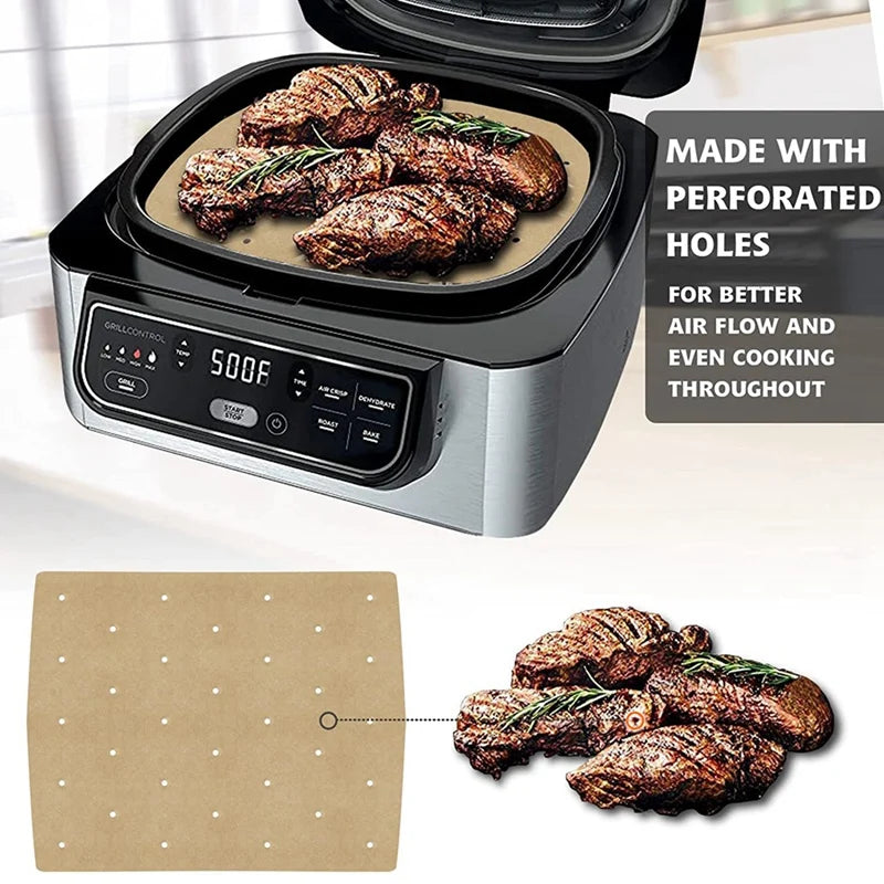 Eco-Friendly Air Fryer & Steamer Paper – Non-Stick Cooking Liner