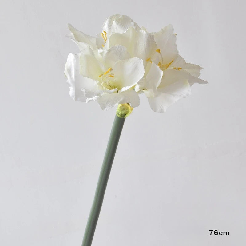 76CM Artificial Hippeastrum Silk Flower for Wedding & Home Decor