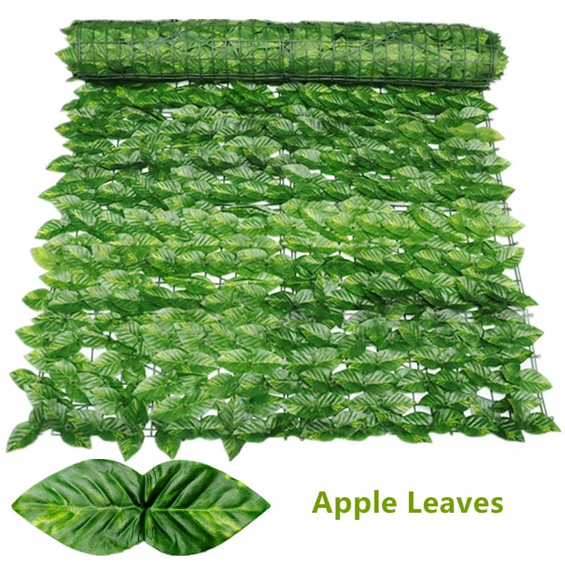 Amuixui Artificial Leaf Fence Panel Outdoor Privacy & Decorative Decor