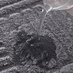 Thickened Striped Bathroom Floor Mat Non-Slip Absorbent Cotton Velvet Rug Solid Color
