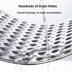 PVC Non-Slip Shower Mat with Suction Cups – Drain Holes Bathtub Rug