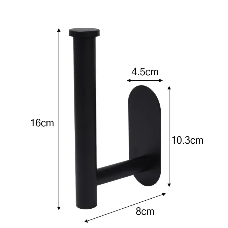 Self Adhesive Toilet Paper Holder Gold Stainless Steel