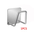 Stainless Steel Kitchen Sponge Holder – Self-Adhesive Sink Organizer