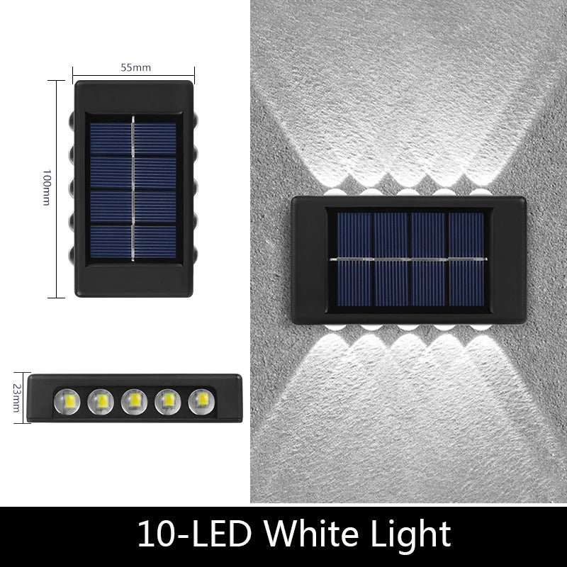 Solar Wall Light – Modern Outdoor Waterproof LED Lamp