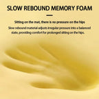 Memory Foam Seat Cushion Polyester Cotton Knit Cover 40x40/45x45 cm