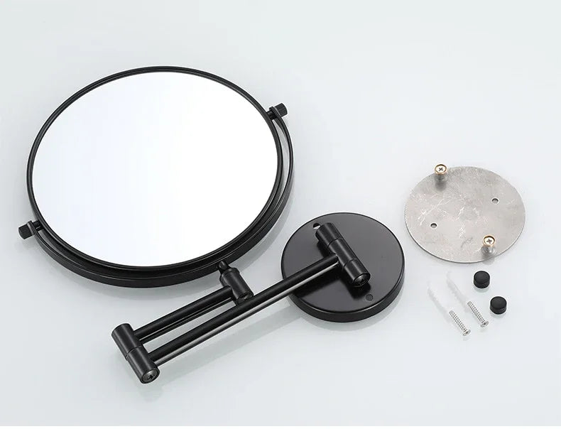 Wall-Mounted Dual-Sided 8-Inch Magnifying Mirror for Makeup and Grooming
