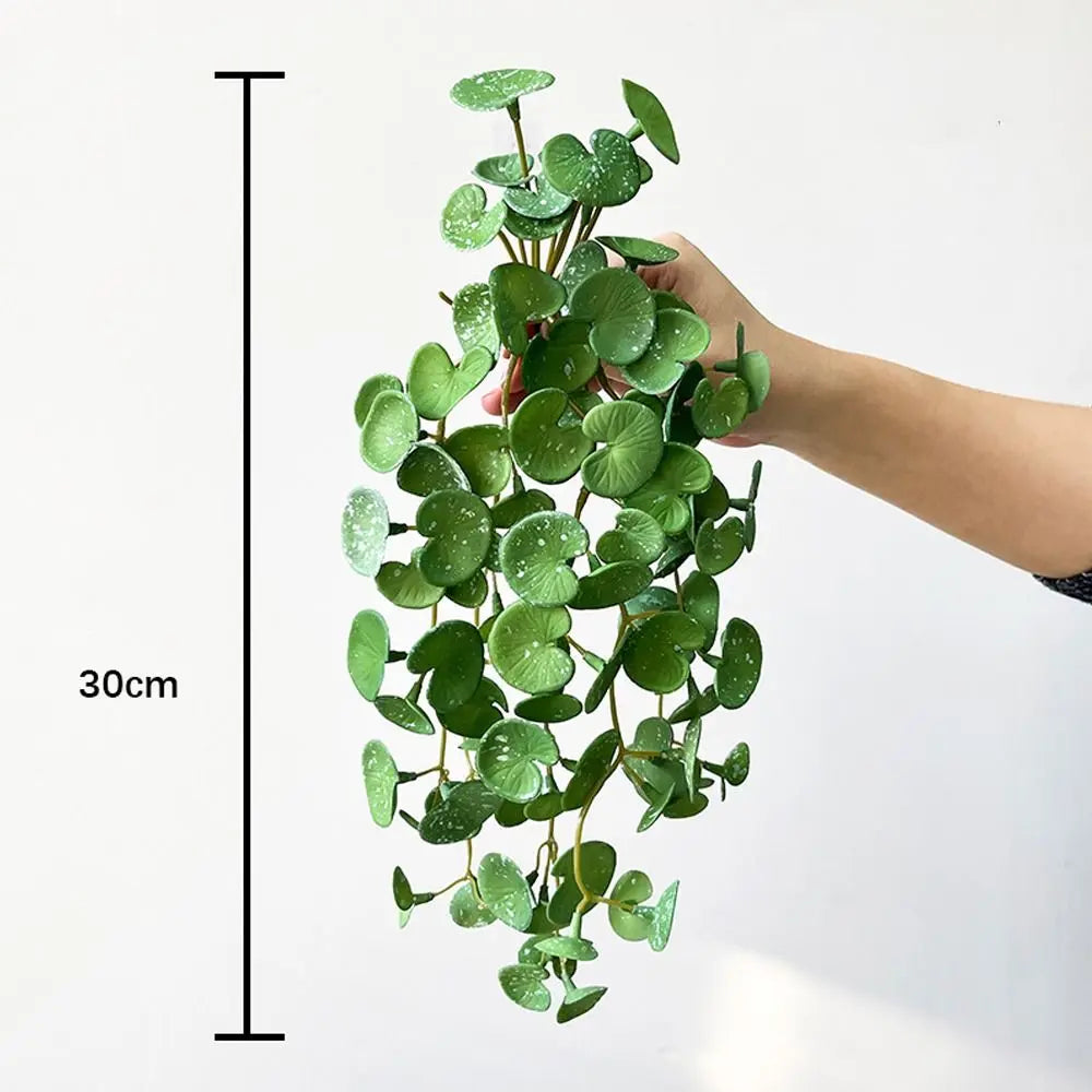Artificial Mini Copper Coin Grass Plant for Decor