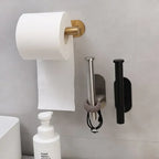 Self Adhesive Toilet Paper Holder Gold Stainless Steel