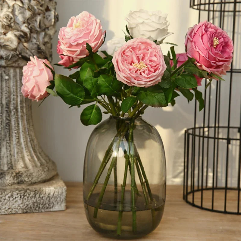 45cm Artificial Silk Rose Flower Indoor Home Decor for Events