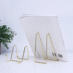 Golden Metal Desktop Storage & Display Rack Picture Holder Stand