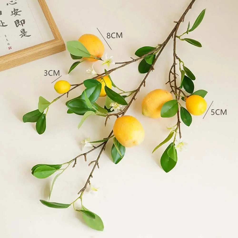 Artificial Lemon Branch European Style Decor