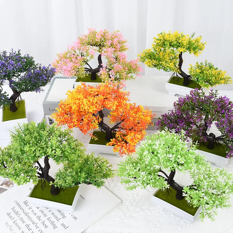Artificial Bonsai Small Tree – Desktop Potted Decor