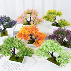 Artificial Bonsai Small Tree – Desktop Potted Decor