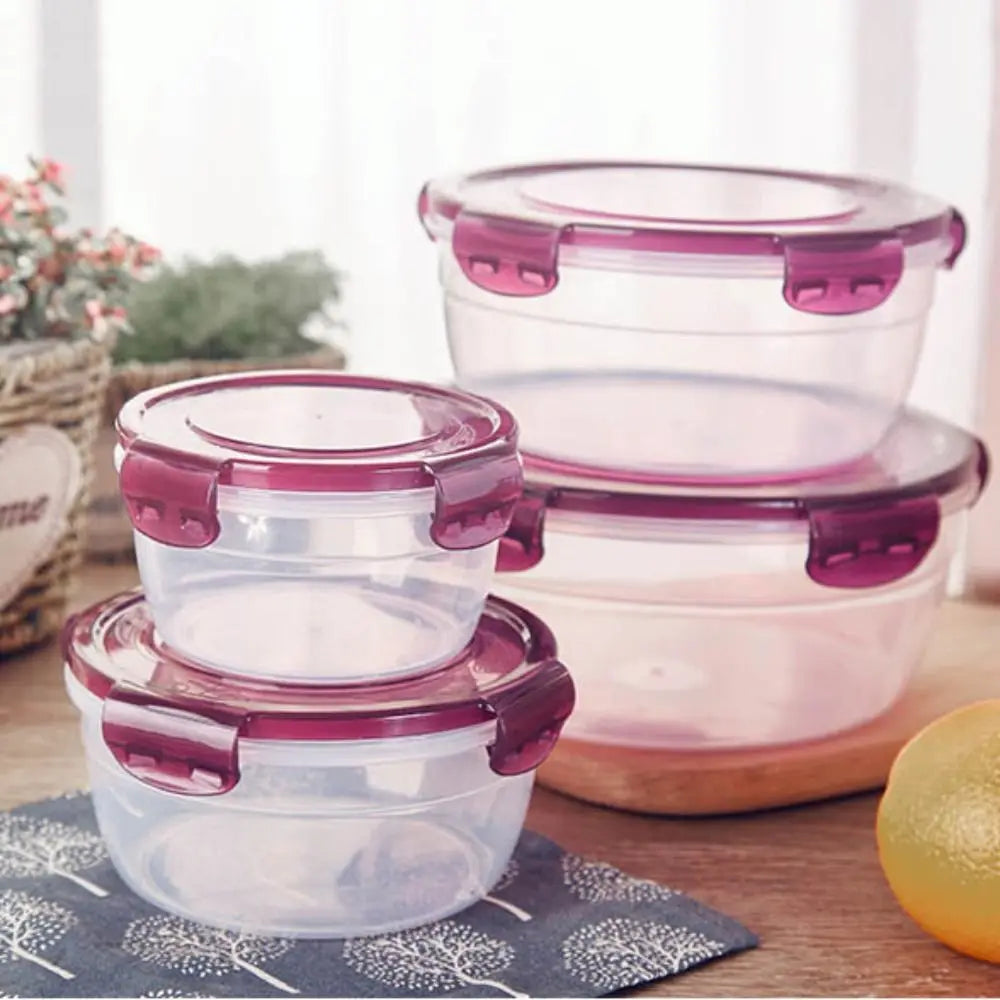 Transparent Plastic Refrigerator Storage Box – Multi-Size 200–1800 ml