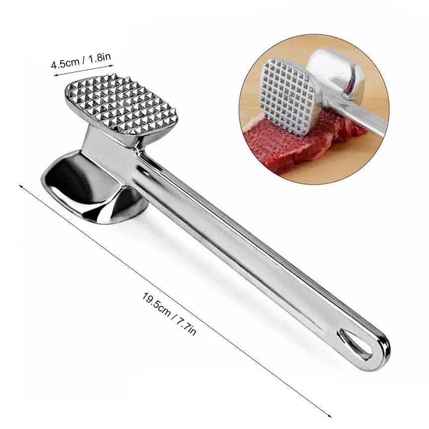 Aluminium Meat Tenderiser Hammer – Dual-Sided Meat Pounder
