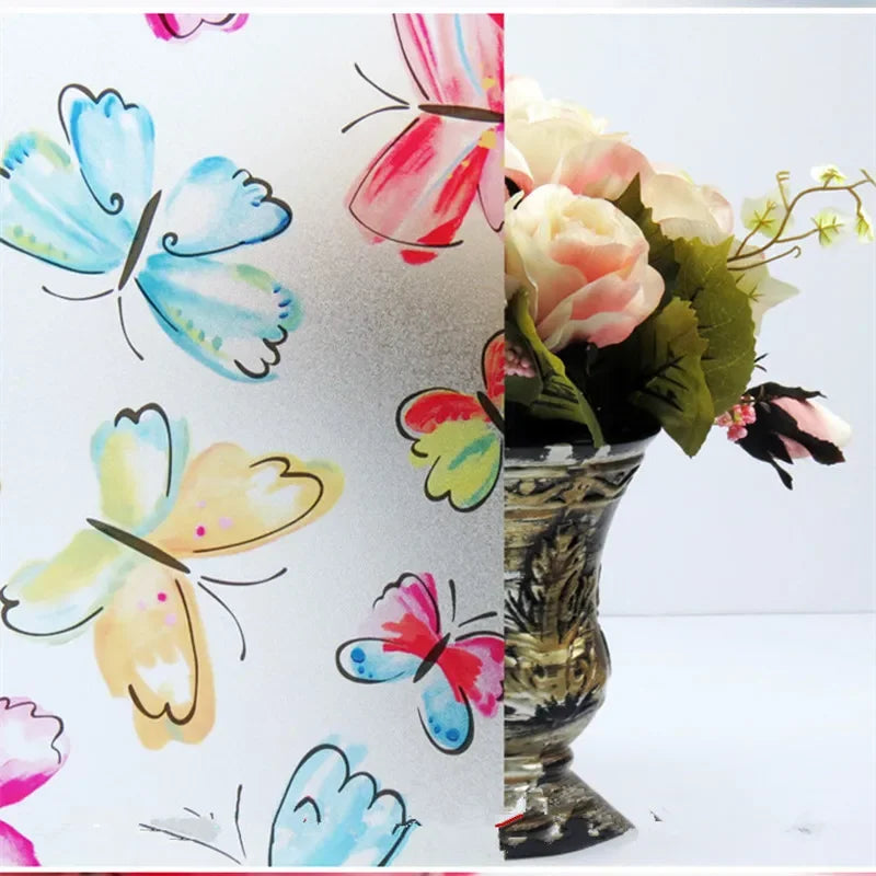 3D Matte Privacy Window Film Frosted Static Cling Glass Cover
