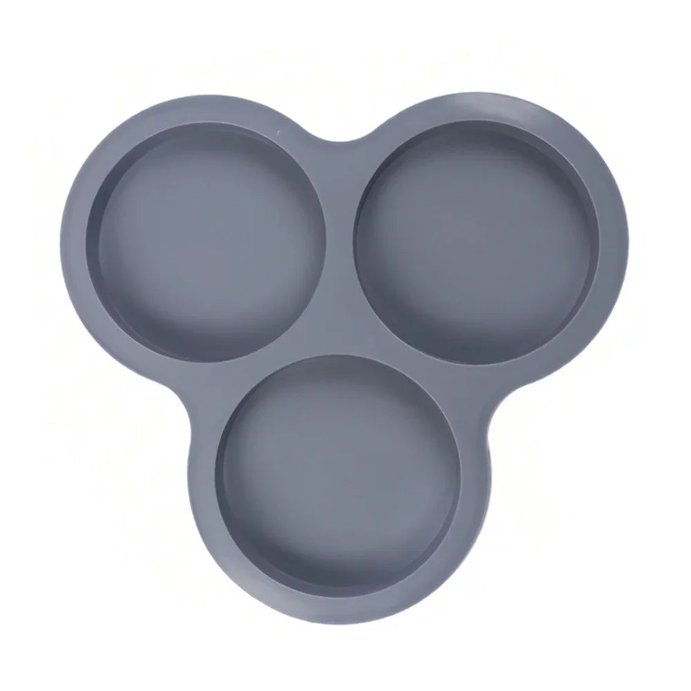 3-Hole Silicone Muffin & Egg Mold – Heat Resistant Bakeware