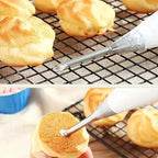 Choux Pastry Piping Nozzle – Stainless Steel Cream Puff & Éclair Tool