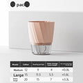 Transparent Self-Watering Hydroponic Plant Pot