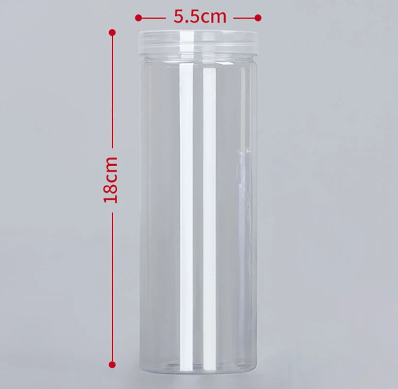 Modern Transparent Food Storage Bottle – Airtight PET/PE Kitchen Storage Jar