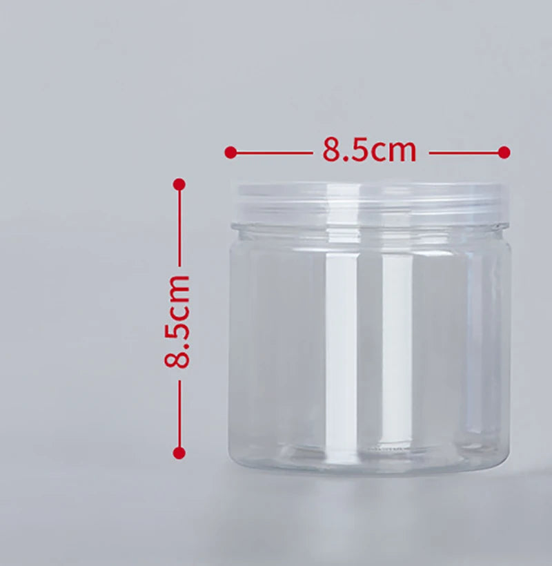 Modern Transparent Food Storage Bottle – Airtight PET/PE Kitchen Storage Jar