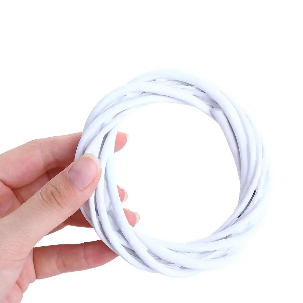 White Wicker Rattan Wreath Ornament Round Christmas Hanging Decor