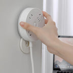 Wall-Mounted Plug-In Retainer – ABS Plastic Storage Holder for Home & Office