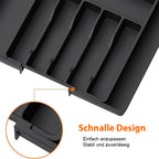 Adjustable Expandable Cutlery Tray – Plastic Drawer Organizer for Spoons, Forks & Knives