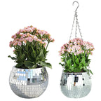 Disco Ball Self-Watering Hanging Planter Pot