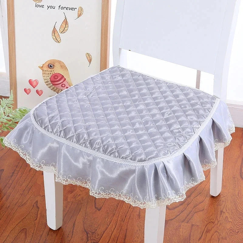 Europe-Style Floral Dining Chair Cushion – Anti-Slip, 43x45cm