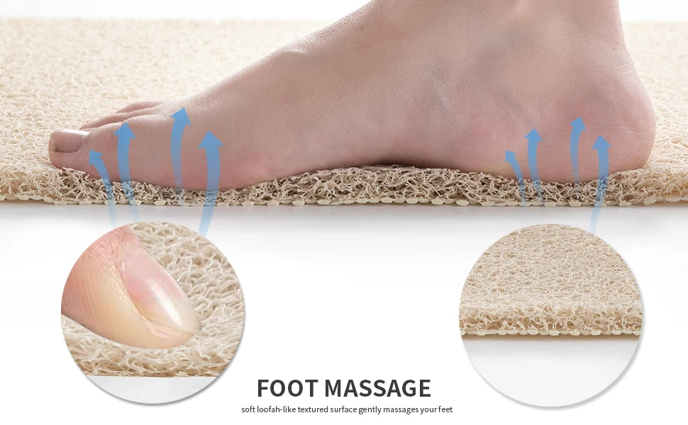 50x80cm Non-Slip Shower Mat – Drainable & Washable Bath Mat