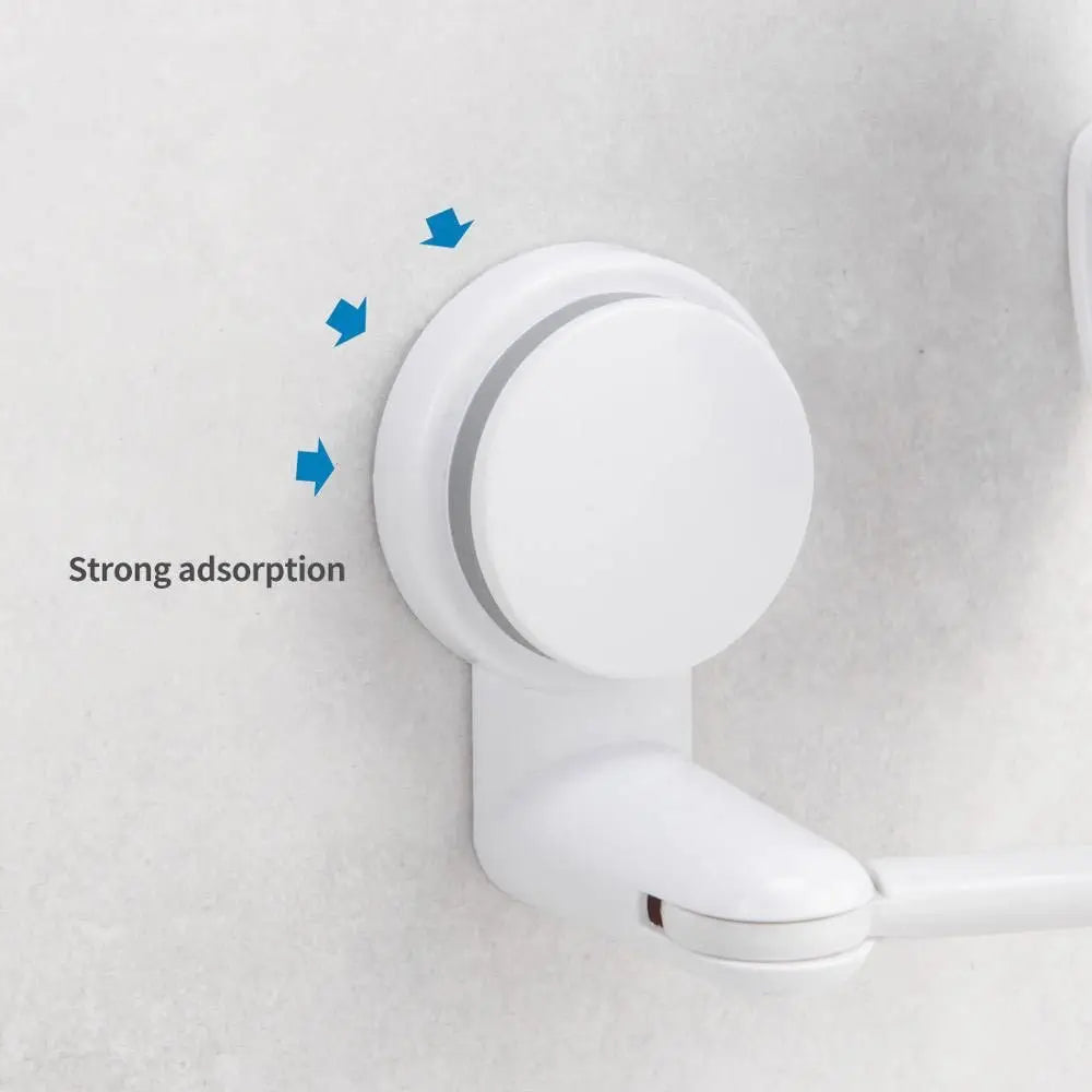 Rotating Wall-Mounted Bath Mirror with Suction for Easy Viewing