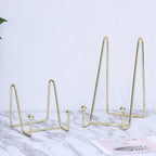 Golden Metal Desktop Storage & Display Rack Picture Holder Stand