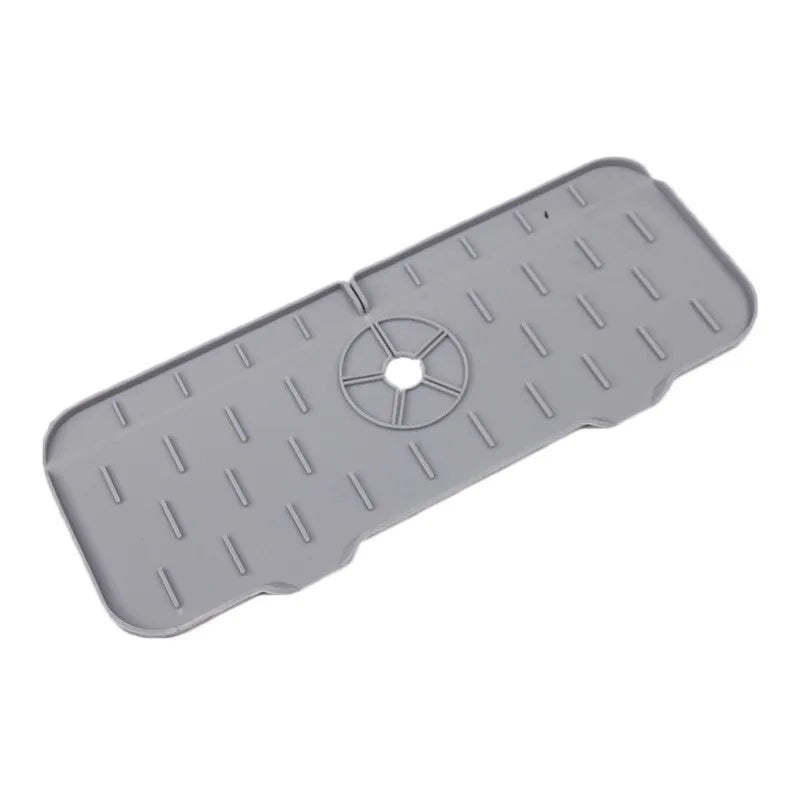 Silicone Kitchen Faucet Mat – Foldable Sink Drainer & Splash Protector