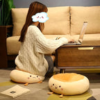 Round Anime Polka Dot Seat Cushion – Memory Foam Comfort for Adults