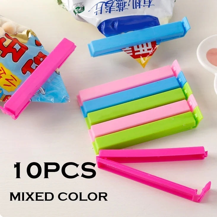 Plastic Bag Clips – Eco-Friendly & Folding Kitchen Clips (10pcs)