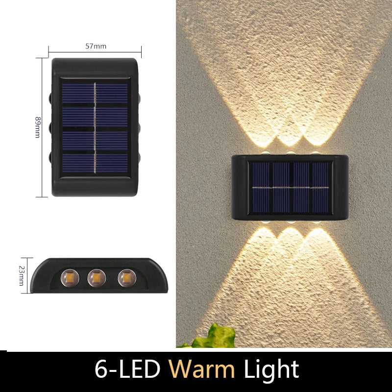 Solar Wall Light – Modern Outdoor Waterproof LED Lamp